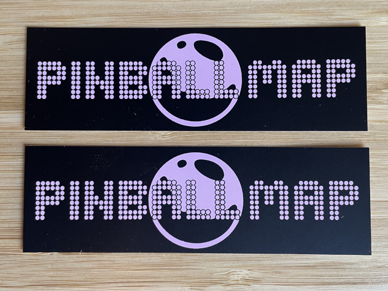 Pinball Map Pink Sticker